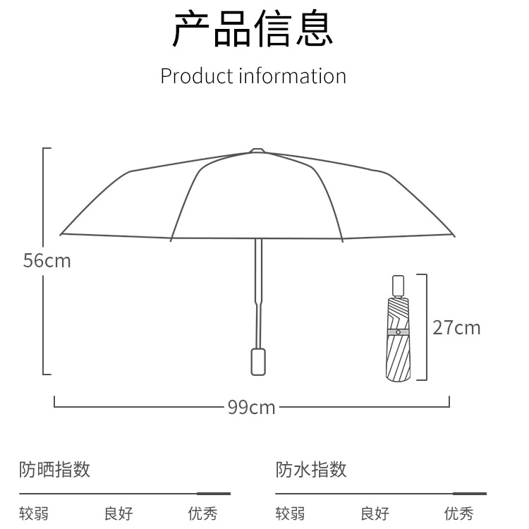 折疊傘尺寸