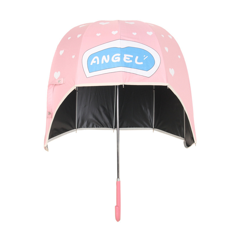 頭盔式帽子傘兒童太陽傘